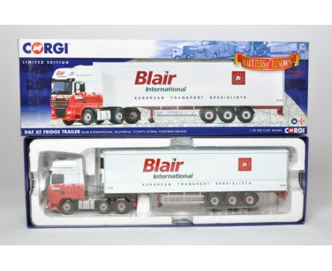 Corgi 1/50 diecast model truck issue comprising No. CC14118 DAF XF Fridge Trailer in the livery of Blair. Looks generally goo