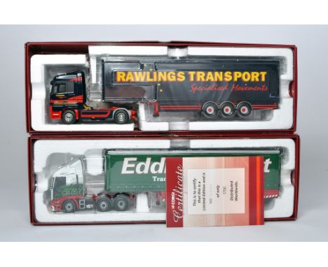 Corgi 1/50 diecast model truck issues comprising Eddie Stobart and Rawlings Sets. Likely displayed hence assumed fair to good