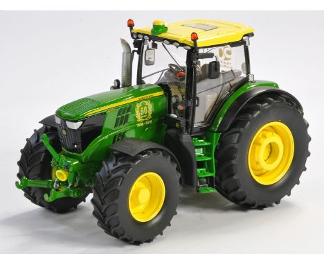 1/32 Farming Models (Code 3) 1/32 Farm Model Issue comprising Wiking John Deere 6210R Tractor with Yellow / Green 50 Years of