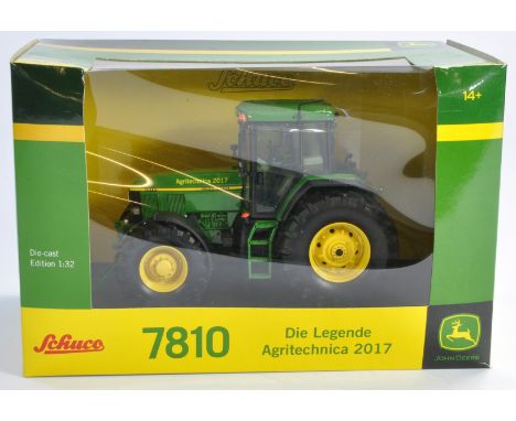 Schuco (2017) 1/32 Farm Model Issue comprising No. 450772002 John Deere 7810 Tractor. Special Edition of 500 pcs for Agritech