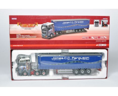 Corgi 1/50 diecast model truck issue comprising No. CC15204 MAN TGX Curtainside in the livery of James Ferguson. Looks genera