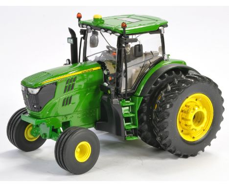 Code 3 1/32 Farm Model Issue comprising Wiking John Deere 6210R Tractor with Rear duals and 2WD front axle. Produced in low n