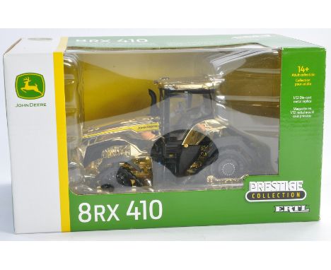 Ertl Prestige Collection (2021) 1/32 Farm Model Issue comprising No. 457070ld John Deere 8RX 410 Tracked Tractor. Special Gol