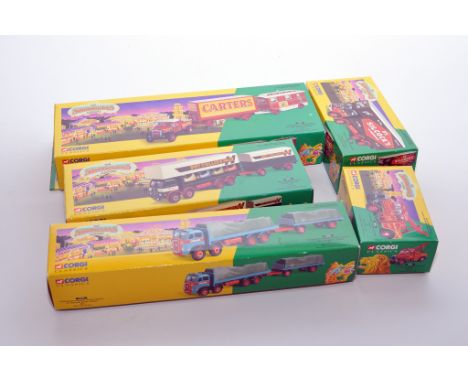 Corgi diecast Showmans Sets comprising 5 boxed issues as shown. All excellent and not displayed. 