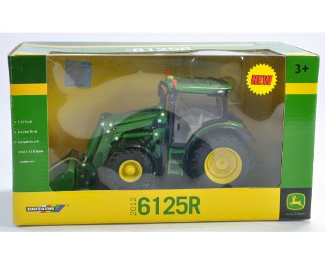 Britains 1/32 Farm Model issue comprising No. 42821 2012 John Deere 6125R Tractor with loader. Excellent and secured in box. 