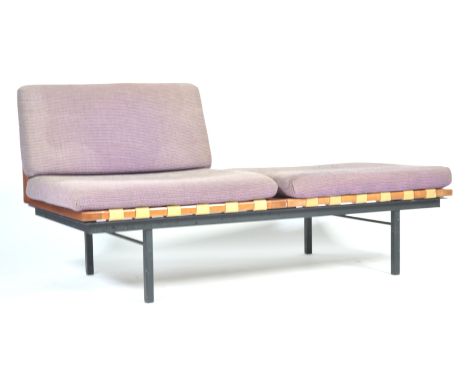 Robin Day - Hille Furniture - Form Group - A 20th Century retro vintage modular teak framed two seater sofa settee bench. Rai