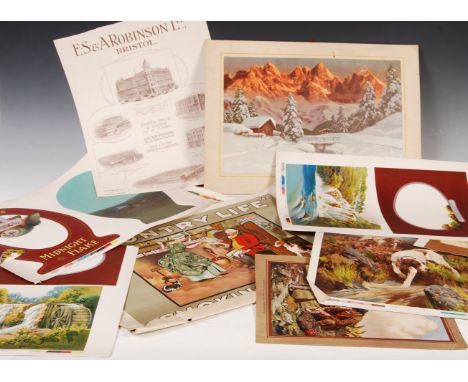 Mardon, Son &amp; Hall -&nbsp;A collection of assorted vintage mid 20th century point of sale advertising templates and artwo