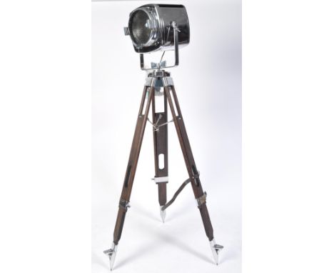 Strand Electric - Model 743 - a 20th century retro vintage industrial searchlight / theatre spot lamp light. Restored to a hi