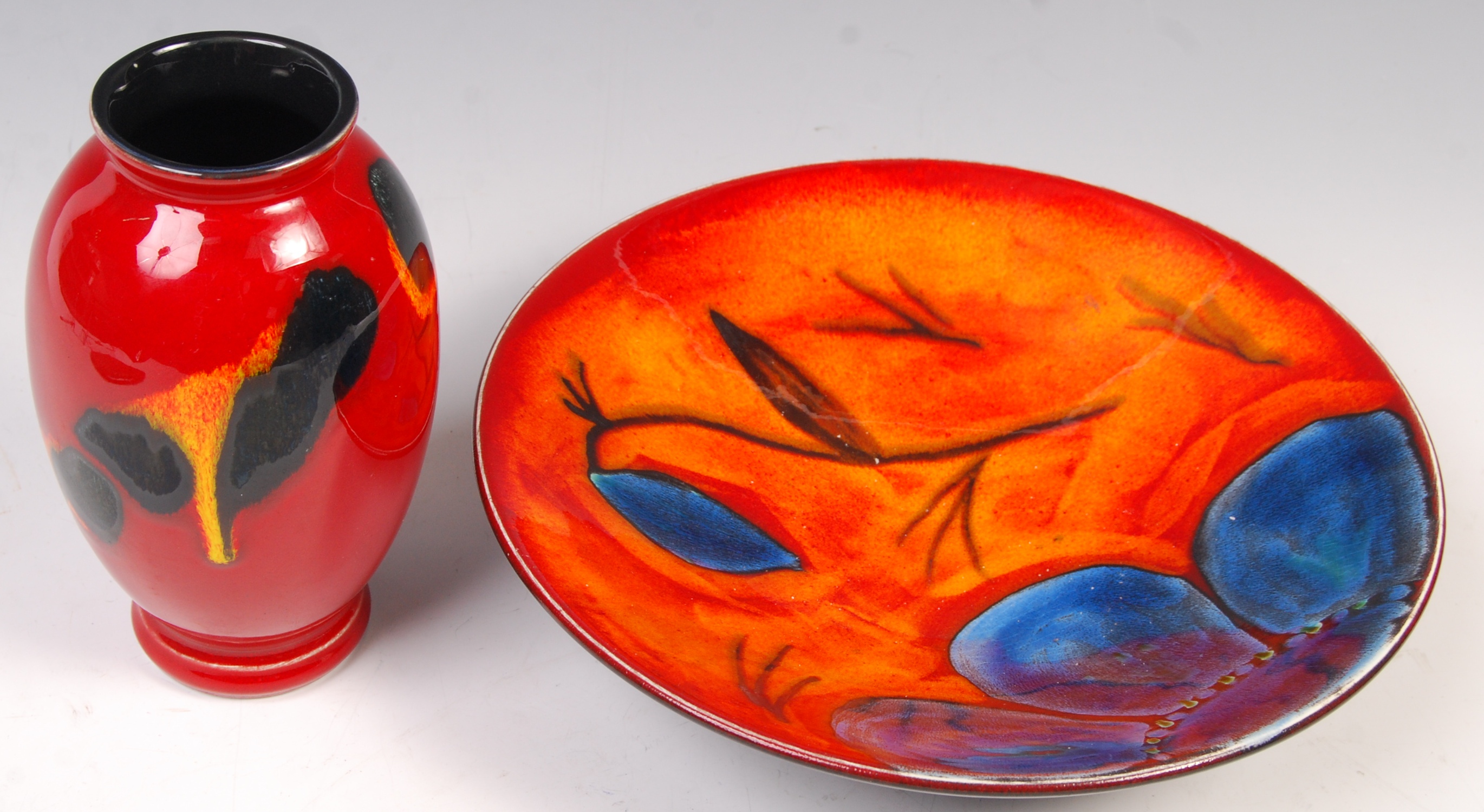 Poole Pottery Living Glaze Two contemporary studio art pottery