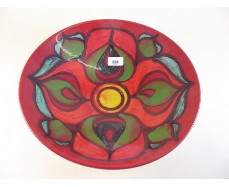 A large Aegean Poole pottery bowl 34cm