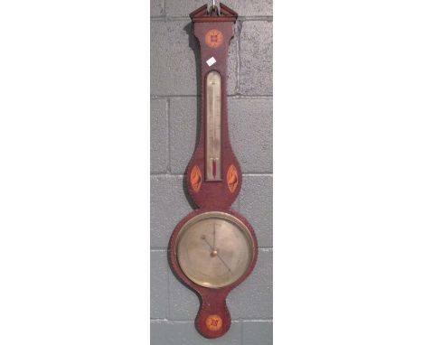 G. Montaldi, a mandolin (some damage to border banding), and a wheel barometer by Molton of Norwich  