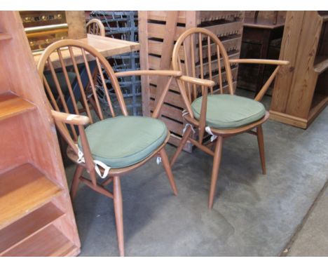 Two Ercol chairs and two carvers (4)