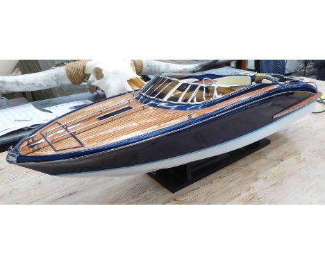 RIVA RAMA, express blue, special edition model boat, 92cm L. 