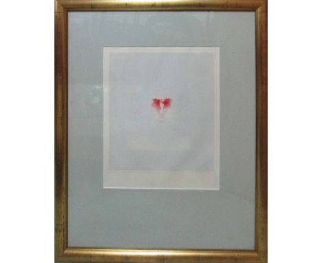 LOUIS LE BROCQUY (Irish 1916-2012) 'Red face', lithograph, edition of 30, hand numbered and signed, 65cm x 55cm, framed and g