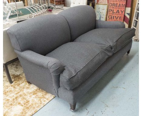 GEORGE SMITH SIGNATURE COLLECTION SOFA, charcoal finish, 180cm x 100cm x 80cm approx.