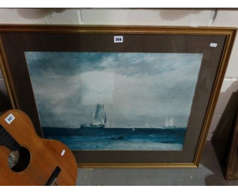 A Costal View Print Together With A Group Of Figural Prints