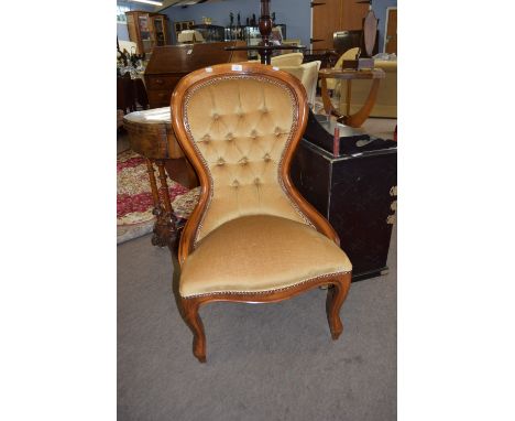 Victorian button back nursing chair