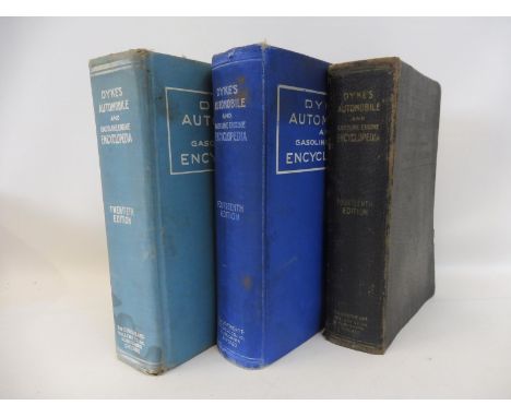 Dyke's Automobile and Gasoline Engine Encyclopedia, three editions.