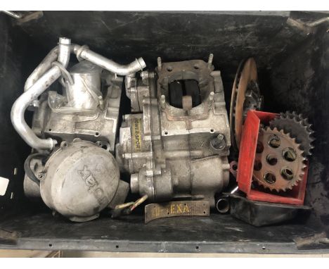 A quantity of Rotax engine parts.