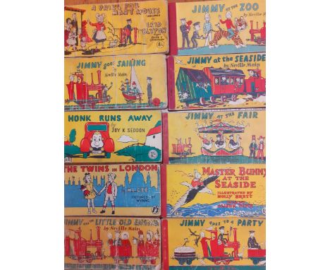 Mid 20th century Brockhampton Press children's books to include Jimmy goes Sailing by Neville Main, Honk Runs Away by Joy K. 