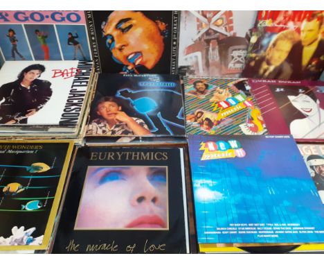 Mixed LP'S, mainly 1970's-1980's, to include The Shadows, Eurythmics, Michael Jackson, Duran Duran and ABC all housed in 2 la