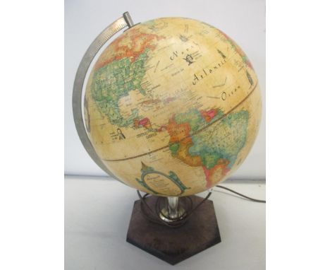 A 1981 light up Scan Globe, 42cm highLocation: 