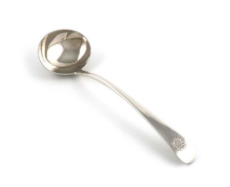 The Yorkshire Club, a Victorian provincial silver Old English pattern soup ladle,by James Barber & William North, York 1841, 