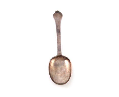 A fine James II provincial silver Trefid spoon,maker's mark RW in a rectangular punch, probably for Ralph Walley, Chester 168