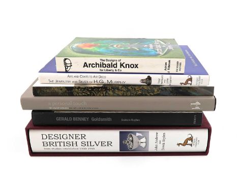 A collection of reference books on modern silver,comprising: Andrew, J. and Styles, D., Designer British Silver, Atterbury, P