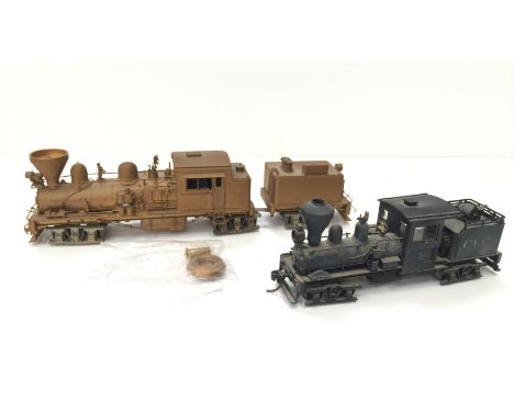 WESTSIDE Model Company - 2 x HO Brass Locomotives - a custom painted Class A 20T Shay #1 made by Katsumi Mokeiten - service a