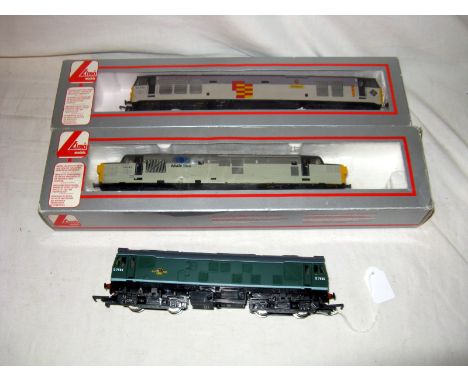 LIMA and HORNBY 3 x Diesel Locomotives - L204968Class 37 # 37042 in Mainline Livery, L205281 Class 50 'Defiance' in BR Railfr