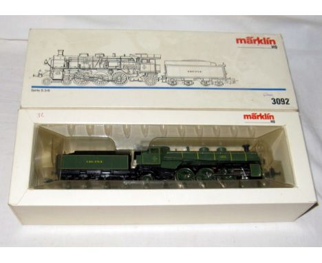 MARKLIN 3092 3R K.Bav.STS.B Green S3/6 4-6-2 # 3673. Excellent in a Good Plus Box.