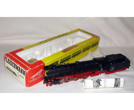 FLEISCHMANN HO 4170 DB Black BR01 4-6-2 # 01 220. Excellent with Instructions in a Good 4177 DB BR51 Box. 