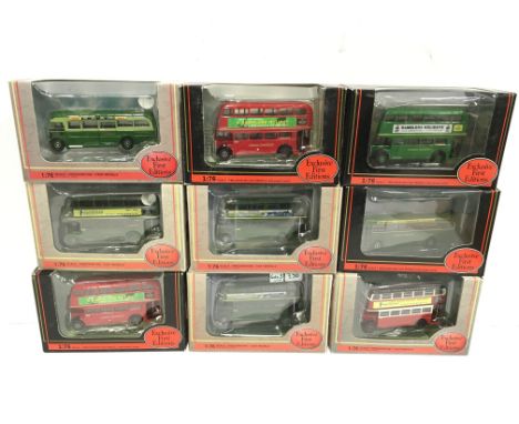 Nine EFE (Exclusive First Edition) 1/76 scale London Transport models, includes 2 x Code 3 Chenies Baptist Church 'A Touch Of