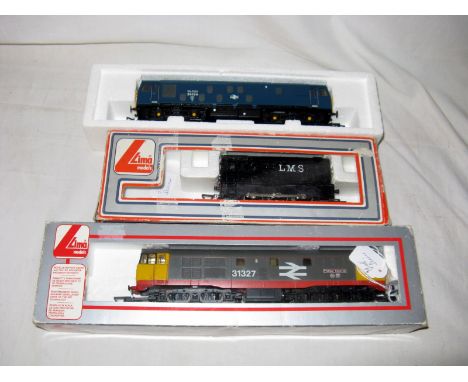 LIMA and Bachmann 3 x Diesel Locomotives - L205234 Class 31 'Phillips Imperial' in BR Grey Livery, L205109 LMS Black Class 08