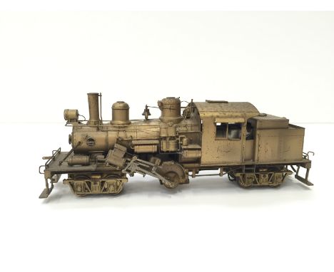 UNITED Scale Models unpainted Brass Logging Climax C Class. Made by Atlas. Some tarnishing and while working would benefit fr