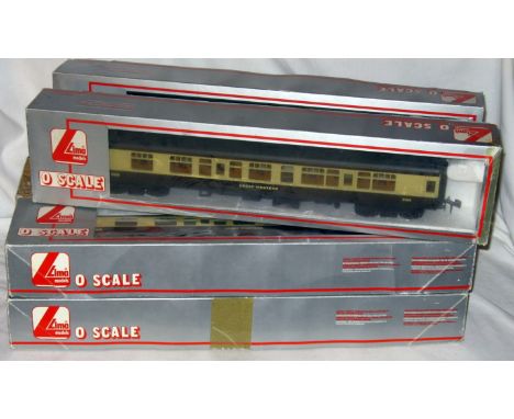 LIMA 0 Gauge 6 x GWR Mk1 Chocolate and Cream Coaches - 3 x 6620 Corridor Composites and 3 x 6646 Brake /3rds - all are Near M