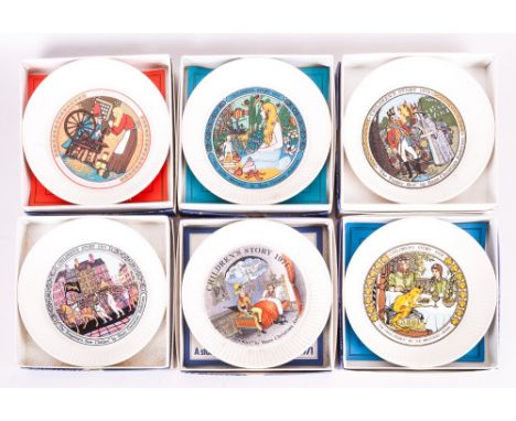 Set Of Six Wedgwood Childrens Story Plates 1971-1978 Inclusive. 1971 the first in the series.