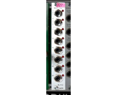 Ladik R-110 Random Clocked Triggers/Gates Unpredictable rhythmic architect. Ladik's module offers a dance of randomness, driv
