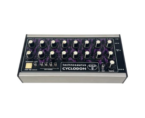 Technosaurus Cyclodon 16-step analogue sequencer that outputs CV/Gate. Complete with power supply. OPERATIONAL STATUS: (A) Te