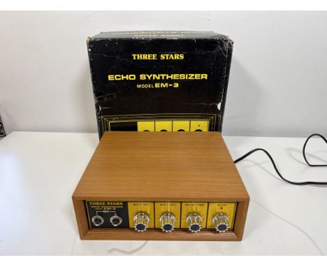 Three Stars EM-3 Synthesizer (Boxed). Vintage BBD echo unit, complete with original box. These sound great (when they work, w