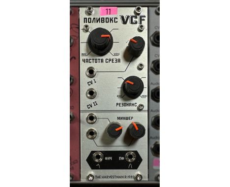 The Harvestman R-1982 Polivoks VCF A taste of Soviet synthesis. This filter, inspired by the iconic Polivoks, offers biting r