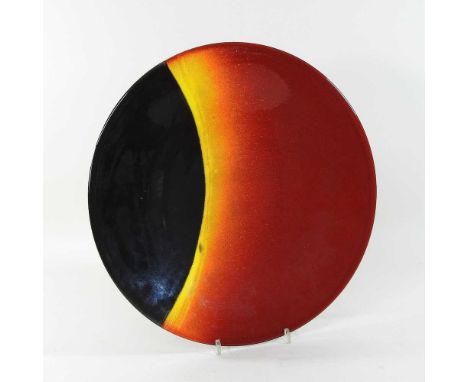 A Poole pottery charger, in the Eclipse pattern, signed, 41cm diameter