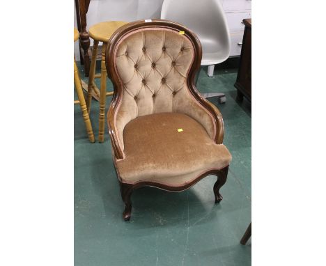 Victorian style button back chair