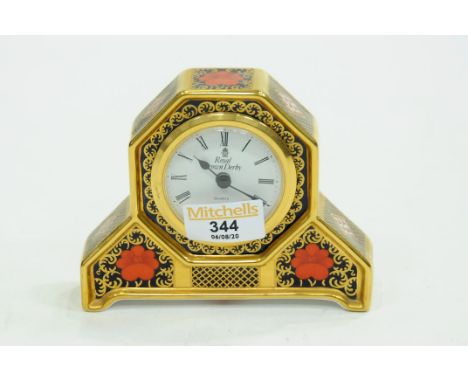 Royal Crown Derby quartz mantle clock