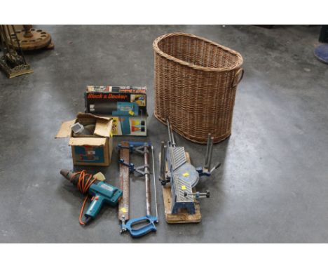 Basket of tools &amp; Kenwood mincer