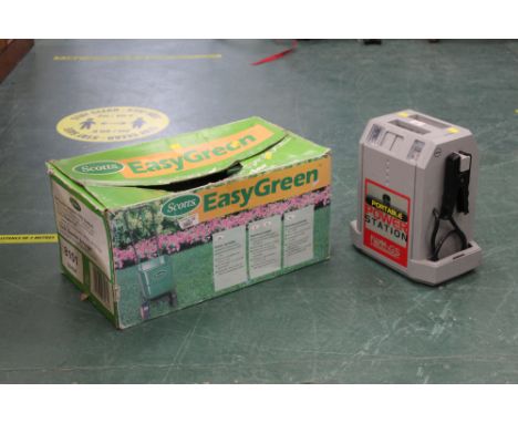 Fiamm portable power station &amp; boxed Scotts Easi Green rotary spreader