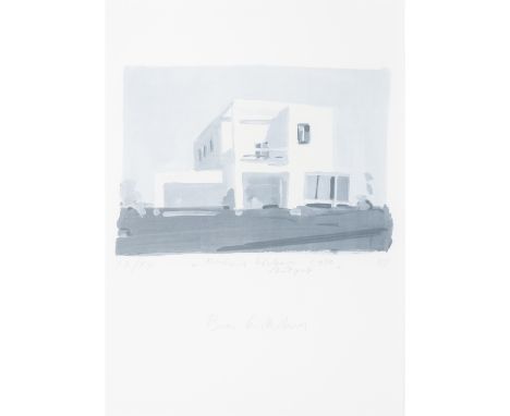 WILLIKENS, BEN (geb. 1939), "Richard Döcker 1950, Stuttgart", Fotolithographie/Papier, im Druck betitelt, mit Bleistift num. 