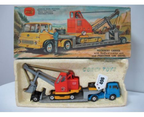 A Boxed Original Corgi Gift Set No. 27 Bedford Tractor Unit and Priestman "Cub" Shovel, with chipping to raised edges, polyst