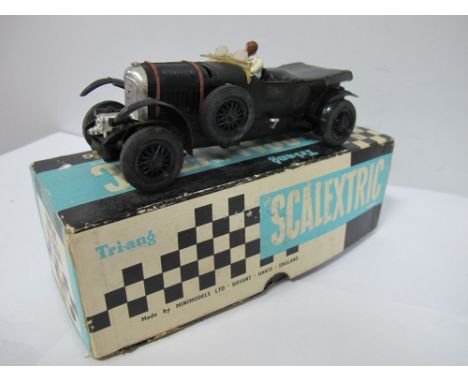 A Boxed Original Scalextric #C.64, 4½ litre supercharged Bentley. More unusual black bodied version R.N.3. In need of restora